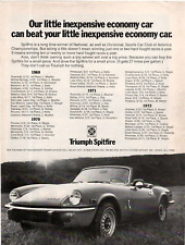 1972 Print Ad Triumph Spitfire Our Little Inexpensive Economy Car Can Beat Your picture