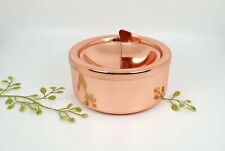 Smokeless Classic Metal Ashtray with a Lid for Cigarettes - Rosegold Windproof picture