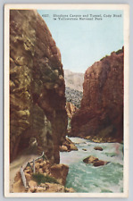 Vintage Post Card Shoshone Canyon and Tunnel, Cody Road to Yellowstone NP A344 picture