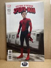 Spectacular Spider-Man #1 2017 Tom Holland Movie Photo Variant Cvr Near Mint picture
