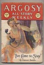 Argosy All-Story Weekly April 2, 1927 Vintage Pulp Magazine Very Good Minus picture