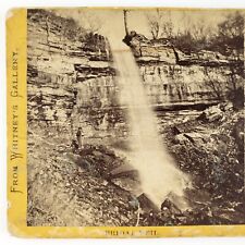 Bridal Veil Falls Minnesota Stereoview c1870 St Paul Watershed Park Photo B2226 picture