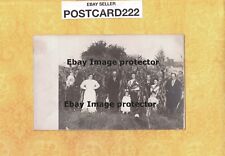 X RPPC real photo postcard 1908-29 FAMILY IN CORNFIELD farm agriculture  picture