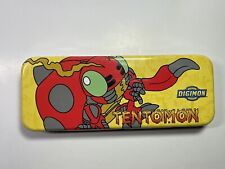 Rare 2000 Digimon Metal Tin Pencil Case TENTOMON - Brand New in Sealed Packaging picture