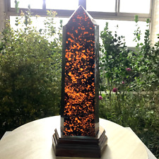 13lb Rare Huge Natural Flame Stone Polished Tower Point Rock Crystal Healing picture