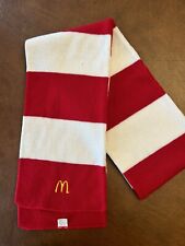 McDonald’s Golden Arches Long Scarf Red And White Striped Unisex picture