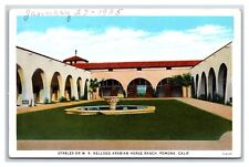 Kellogg Arabian Horse Ranch Stables Pomona California CA UNP WB Postcard G18 picture