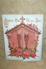VINTAGE CATHOLIC MOTHER'S DAY GREETING CARD BLESSED VIRGIN MARY IMMACULATE HEART picture
