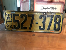 1924 Michigan License Plate Tag Original Antique Vintage MI 527378 picture