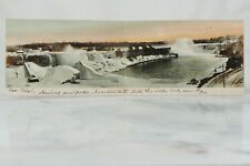 1906 Niagara Falls Panorama Postcard RARE Folded Niagara Falls Winter Panoramic picture