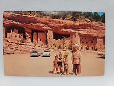 Vintage Postcard Colorado Springs Cliff Dwellings Manitou Springs Native America picture