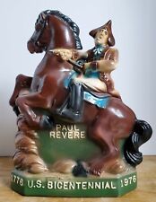 Old Mr Boston 1975 Paul Revere Midnight Ride US Bicentennial Whiskey Decanter picture