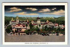 Riverside CA, Mission Inn Spanish Design Towers Domes VintageCalifornia Postcard picture