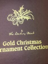 The Danbury Mint, Gold Christmas Ornament Collection (1991) New Original Box picture