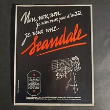 Scandale  Original Print Magazine Advertisement From 1938 French Vintage picture