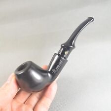 Handmade Black Natural Ebony Wood Tobacco Smoking Pipe 9mm Filter SW095 picture