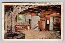 Old Fort Niagara, Interior View Vestibule French Castle VintageNew York Postcard picture