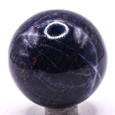 46mm Deeep Blue Sodalite w/ Feldspar Sphere Polished Natural Mineral Ball Africa picture