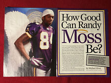 Minnesota Vikings Randy Moss 6-page 2002 Print Article - Great to Frame picture