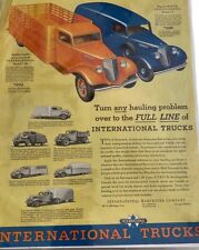 1935 International Harvester Model C-30 C-1 Delivery Trucks Vintage Print Ad picture