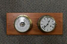 Vintage Schatz Royal Mariner Clock and Barometer Made in Germany VTG Ship Clock picture