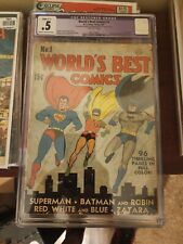 World Best Comics #1 , 1941 , CGC Graded.  Rare Hard To Find  picture