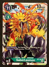 SaberLeomon | BT7-052 C | Green | Next Adventure | Digimon Trading Card Game picture