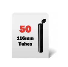 ⭐️ 50-Count Black 116mm Tubes, Pop Top Joint Is Open, Smell-Proof Pre-Roll Blunt picture