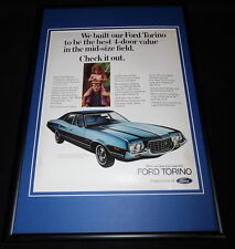 1972 Ford Torino Framed 12x18 ORIGINAL Vintage Advertisement picture
