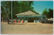 Vintage Postcard~ Ole's Service Station, Motel, & Stock Farm~ Wolsey, SD picture