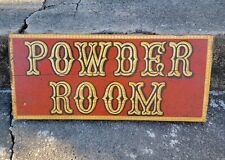 Vintage Inspired George Nathan Powder Room Sign Wood picture