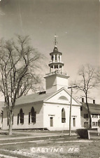 Postcard: Castine, Maine: Unitarian Universalist Congregation, RPPC, c1940s picture