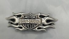 HARLEY DAVIDSON MOTORCYCLE METAL BELT BUCKLE ORIGINAL VINTAGE BIKER FASHION WEAR picture