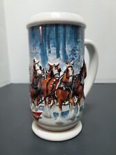 2007 Budweiser Holiday Christmas Stein Winter’s Calm Clydesdale Stein Beer Mug picture