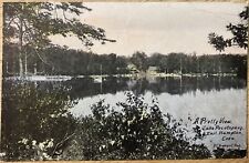 EAST HAMPTON, CONN. C.1913 PC. (A50)~VIEW OF LAKE POCOTOPAUG picture