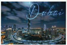 Dubai United Arab Emirates, City Skyline at Night, Middle East, etc. -- Postcard picture