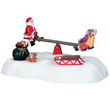 Lemax Santa Seesaws #64042 Table Accent Brand New Animated Retired picture