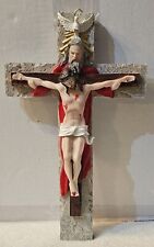 JESUS ON CROSS HOLY TRINITY GOD DOVE RELIGION RELIGIOUS WALL HANGING  picture