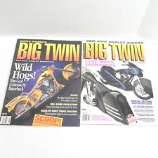 VINTAGE 1999 BIG TWIN MOTORCYCLE MAGAZINE LOT OF 2 ISSUES CHOPPERS HARLEYS picture