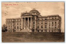 1909 Central Building State College Campus Stairs Ames Iowa IA Antique Postcard picture