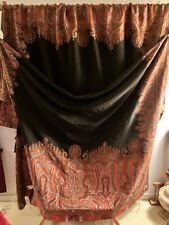 Antique Paisley Shawl 1800's Wool Hand Woven 10.5  ft x 5 ft picture