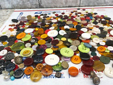 Lot of 60 Vintage Unique Buttons Mix Shape Acrylic Plastic Large Small Medium picture