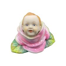 Vintage Ardalt Baby Head in Rose Flower Hand Painted Porcelain picture