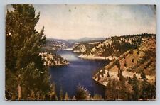 Coeur d’ Alene Lake Idaho Vintage Postcard picture
