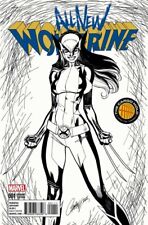 ALL NEW WOLVERINE #1 TCH J SCOTT CAMPBELL BLACK WHITE VARIANT NEAR MINT picture