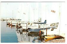 Sailboats, Silver Sands Marina, Great Salt Lake, Utah, c1960's Unused Postcard picture