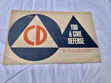 Vintage July 1963 School Fallout Shelter Kit Lot Civil Defense Booklet Pamphlet picture