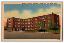 c1940's Women's Dormitory Agustana College, Sioux Falls South Dakota SD Postcard picture