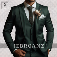 New Bespoke Green Suit For men , Men Suit 3 piece, Classic Groom Wedding Suit picture