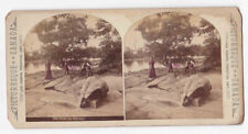 1880s Preston Ontario Under The Old Oak Grand River James Esson Stereo Card P386 picture